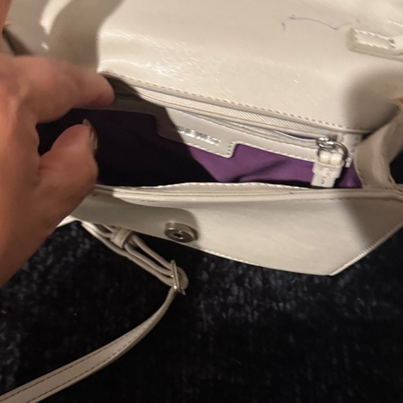 Nine West Cream Studded Crossbody Bag - Picture 5 of 8